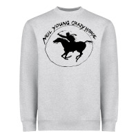 Heather Grey neil young Heavyweight Sweatshirt - artisFamous