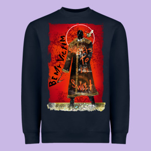Vintage Candyman Be My Victim Halloween Heavyweight Sweatshirt Designed By Artisfamous