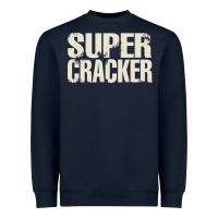Navy super cracker Heavyweight Sweatshirt - artisFamous