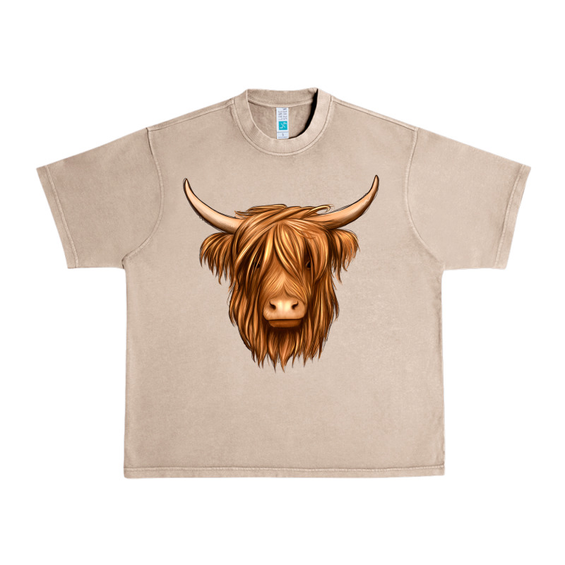 Long Haired Cow Urban Heavy Tee by Jasminsmagicworld | Teevron