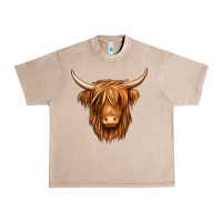French Oak long haired cow Urban Heavy Tee - Jasminsmagicworld