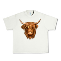 Pistachio long haired cow Urban Heavy Tee - Jasminsmagicworld