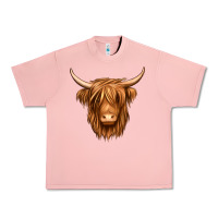 Salmon long haired cow Urban Heavy Tee - Jasminsmagicworld