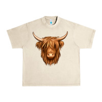 Sandshell long haired cow Urban Heavy Tee - Jasminsmagicworld