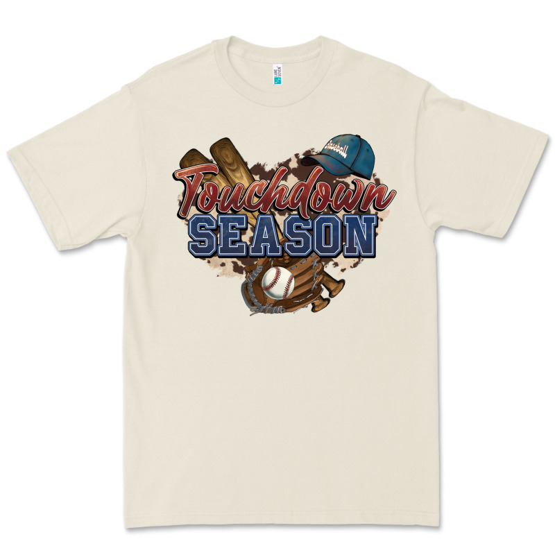 Touchdown Season Baseball Premium Tee by HowdyJamesFarm | Teevron