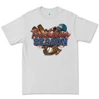 Dove Grey Touchdown season Baseball Premium Tee - HowdyJamesFarm