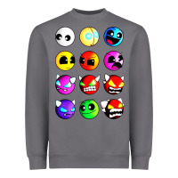 Storm geometry dash difficulty  faces Heavyweight Sweatshirt - artisFamous