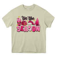 Mossy Pink 'tis the season Christmas Heavy Core Tee - texasbilliewilder