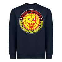 Navy japan pro wrestling Heavyweight Sweatshirt - artisFamous