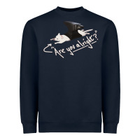 Navy Lovejoy Are you alright Heavyweight Sweatshirt - artisFamous