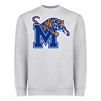 Heather Grey the memphis athletic teams tigers Heavyweight Sweatshirt - artisFamous