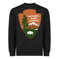 Black national park service Heavyweight Sweatshirt - artisFamous