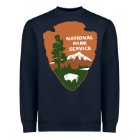 Navy national park service Heavyweight Sweatshirt - artisFamous