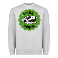 Heather Grey t rex ranch Heavyweight Sweatshirt - artisFamous