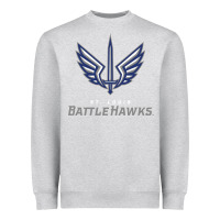 Heather Grey battle hawks football Heavyweight Sweatshirt - artisFamous