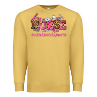 Antique Gold nurse with valentines day element Premium Sweatshirt - AdoDesignShop
