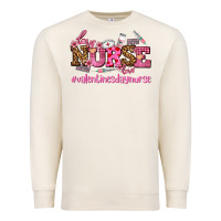 Sandshell nurse with valentines day element Premium Sweatshirt - AdoDesignShop
