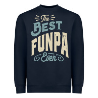 Navy The Best Funpa Ever - Mens Funny Dad and Grandpa Heavyweight Sweatshirt - artisFamous