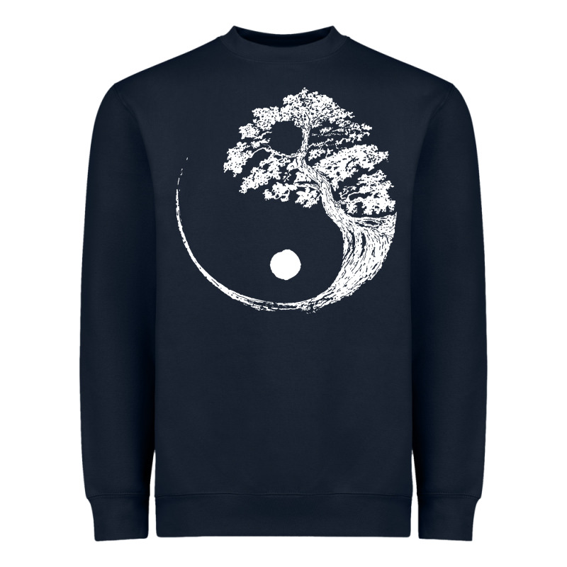 Yin Yang Bonsai Tree Heavyweight Sweatshirt by artisFamous | Teevron