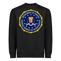 Black fbi Heavyweight Sweatshirt - artisFamous