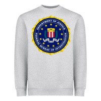 Heather Grey fbi Heavyweight Sweatshirt - artisFamous