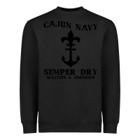 Black cajun navy Heavyweight Sweatshirt - artisFamous
