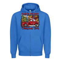 True Royal farm fresh christmas trees Zipper Hoodie - BarkalooDesign