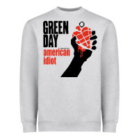 Heather Grey american idiot Heavyweight Sweatshirt - artisFamous