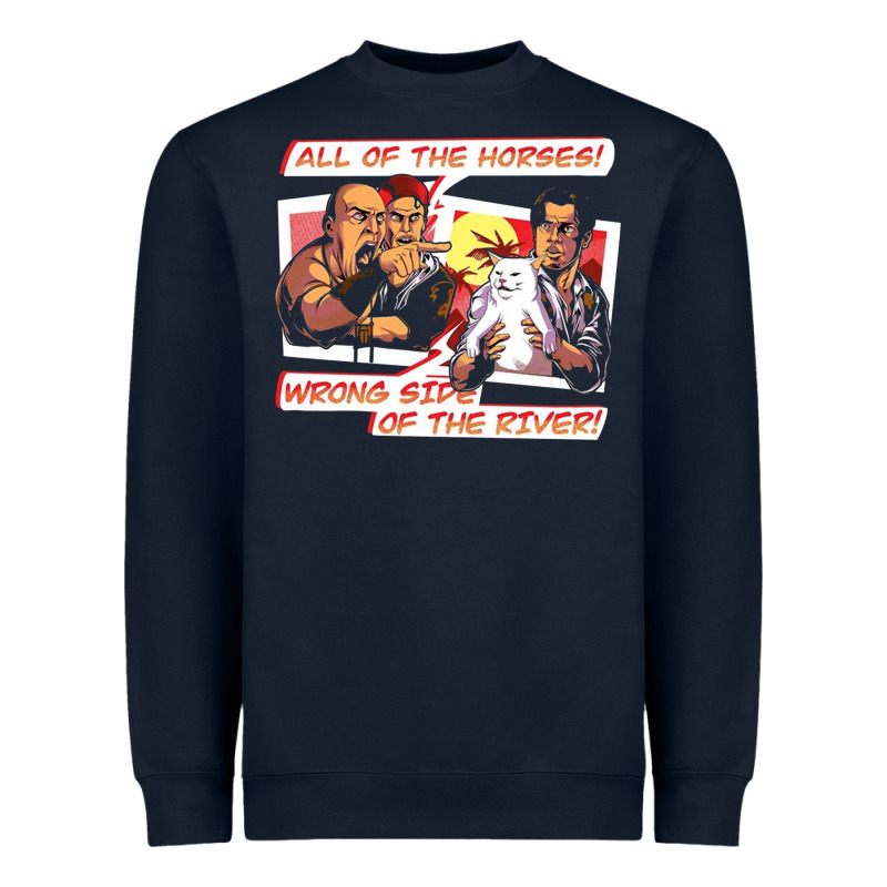 Wrong Side Of The River Heavyweight Sweatshirt by artisFamous | Teevron