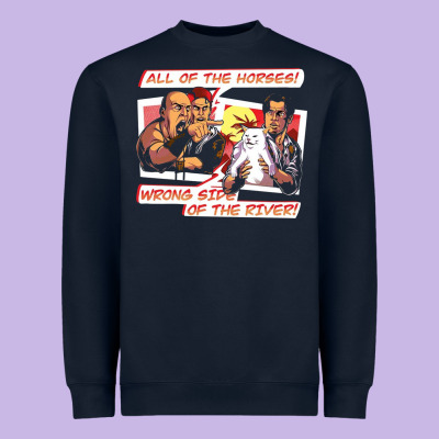 Wrong Side Of The River Heavyweight Sweatshirt Designed By Artisfamous