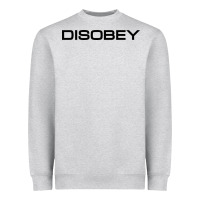 Heather Grey disobey   t shirt Heavyweight Sweatshirt - artisFamous