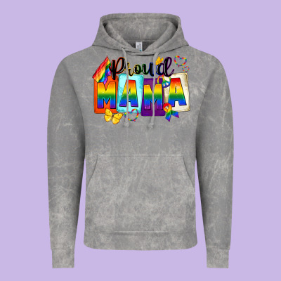 Proud Mama Mother's Day Vintage Hoodie Designed By Fadigitalartstudio