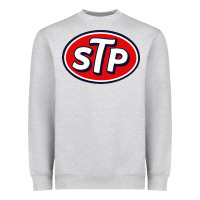 Heather Grey stp motor Heavyweight Sweatshirt - artisFamous