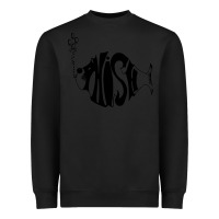 Black p hish Heavyweight Sweatshirt - artisFamous
