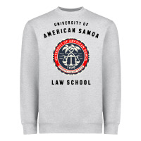 Heather Grey samoa law school Heavyweight Sweatshirt - artisFamous