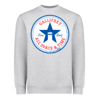 Heather Grey time lords chucks Heavyweight Sweatshirt - artisFamous