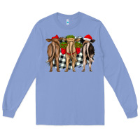 Colony Blue christmas heifers back view Long Sleeve Tee - RanaPortraitStore