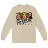 Mushroom christmas heifers back view Long Sleeve Tee - RanaPortraitStore