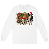 White christmas heifers back view Long Sleeve Tee - RanaPortraitStore