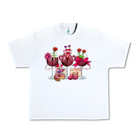 White valentine's day wine glasses Urban Heavy Tee - OliviaCreatesArt