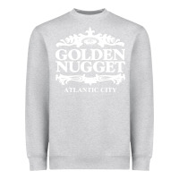 Heather Grey atlantic city golden nugget Heavyweight Sweatshirt - artisFamous