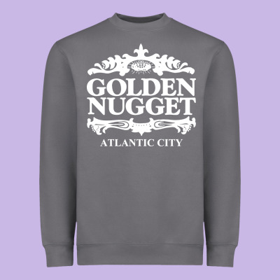 Atlantic City Golden Nugget Heavyweight Sweatshirt Designed By Artisfamous