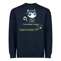 Navy i'm harmless, i swear Heavyweight Sweatshirt - artisFamous