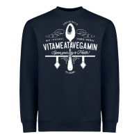 Navy vitameatavegamin Heavyweight Sweatshirt - artisFamous
