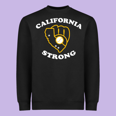 California Strong Heavyweight Sweatshirt Designed By Artisfamous