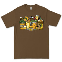 Cacao Honey bee coffee cups Premium Tee - HowdyJamesFarm