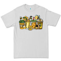 Dove Grey Honey bee coffee cups Premium Tee - HowdyJamesFarm