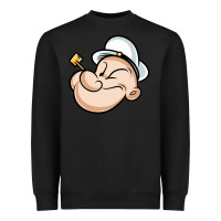 Black The Sailor Popeye Heavyweight Sweatshirt - artisFamous