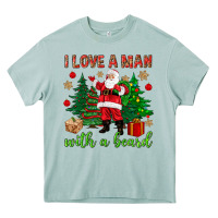 Arona I love a man with a beard Christmas Heavy Core Tee - NancyCooperArtShop