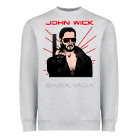 Heather Grey the baba yaga Heavyweight Sweatshirt - artisFamous